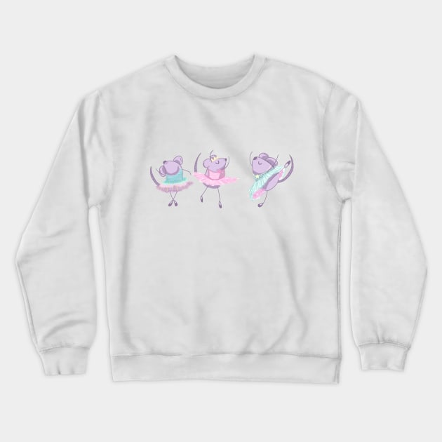 Ballerina Mice Crewneck Sweatshirt by GG Raven Works